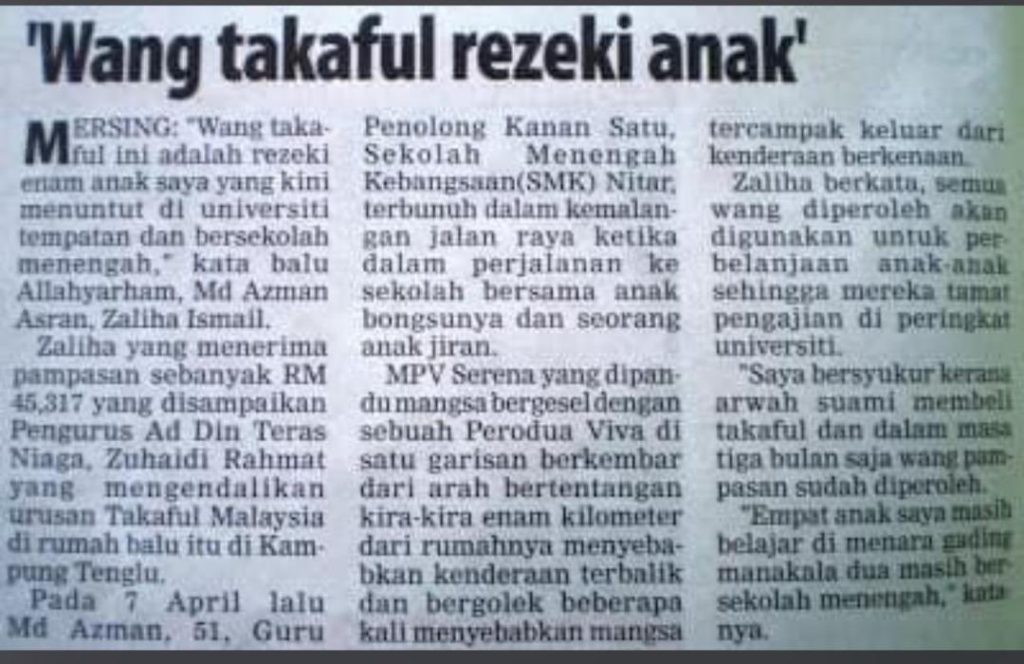 Manfaat Hibah Takaful